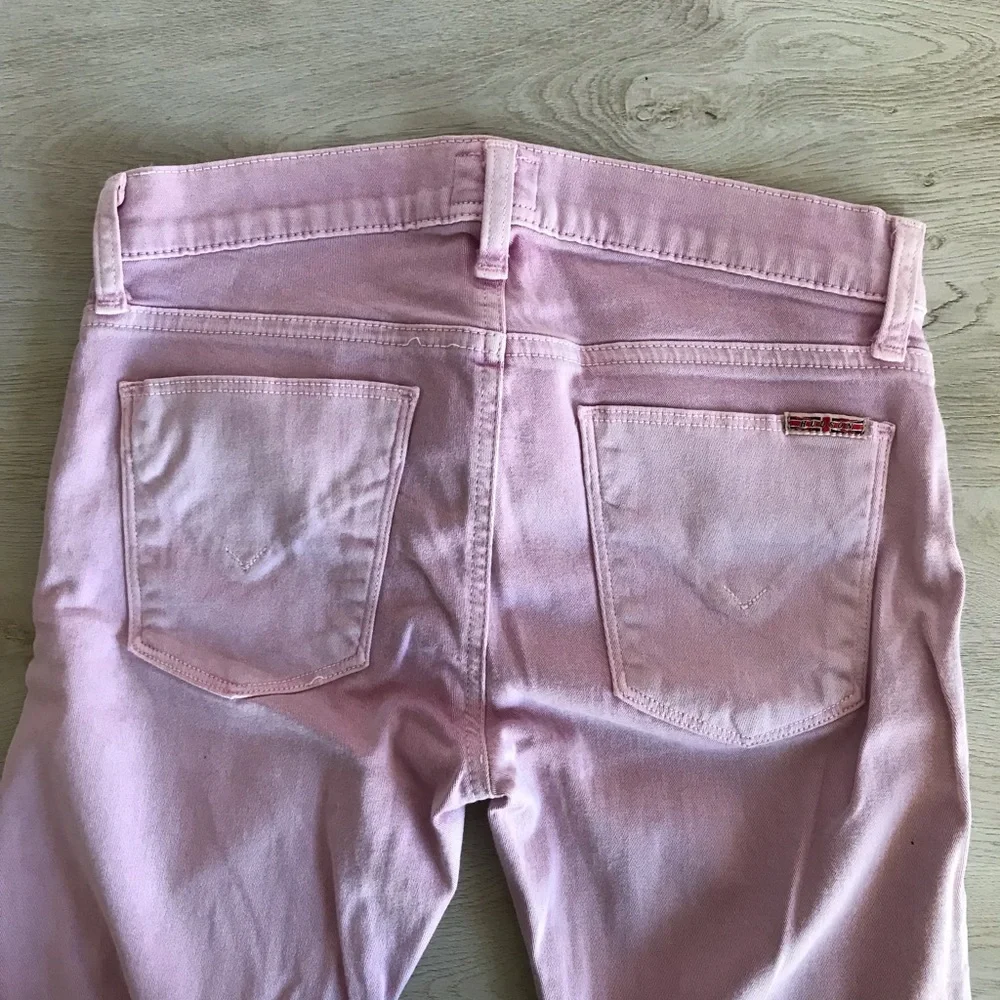 Hudson Jeans | Pink Pastel Denim Harkin Crop Super Skinny Cuff - Picture 6 of 9